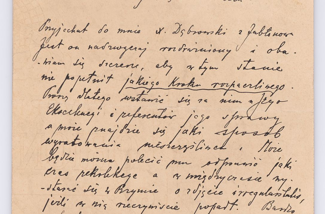 Zdjęcie nr 96 dla obiektu archiwalnego: Listy kierowane do Józefa Bilczewskiego w roku 1906