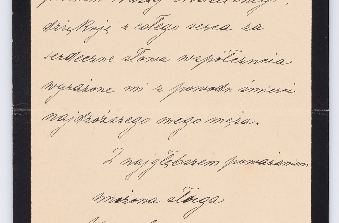 Zdjęcie nr 86 dla obiektu archiwalnego: Listy kierowane do Józefa Bilczewskiego w roku 1906