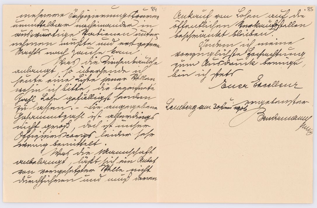 Zdjęcie nr 82 dla obiektu archiwalnego: Listy kierowane do Józefa Bilczewskiego w roku 1906