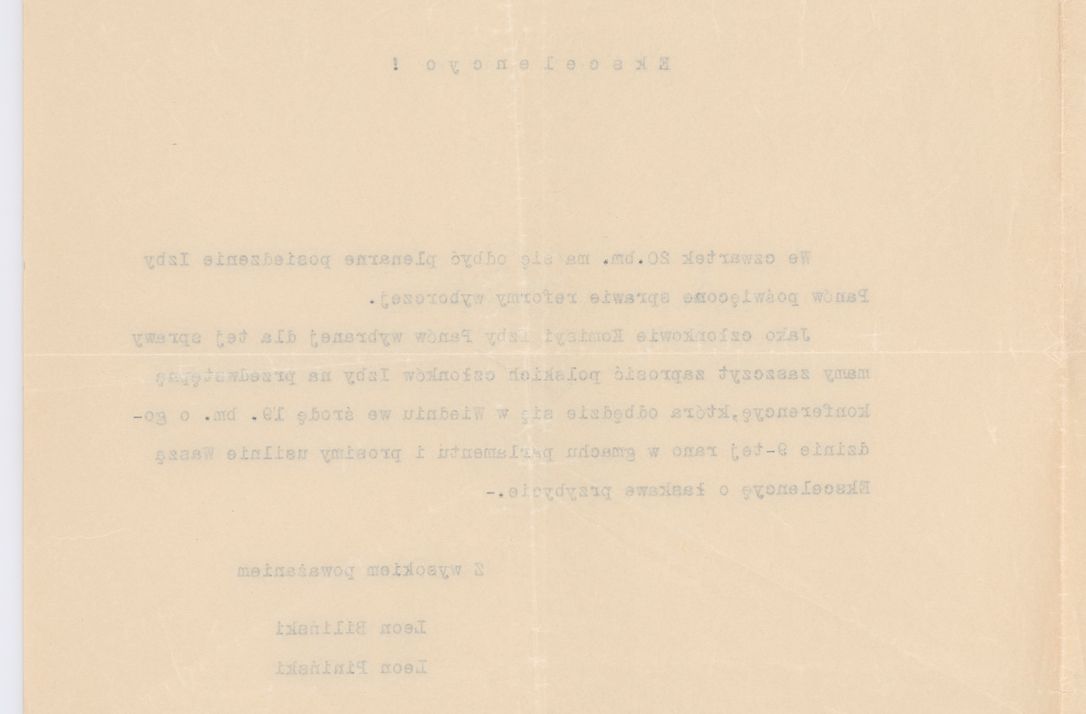 Zdjęcie nr 69 dla obiektu archiwalnego: Listy kierowane do Józefa Bilczewskiego w roku 1906