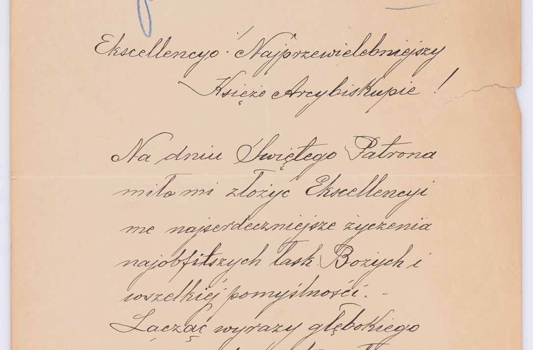 Zdjęcie nr 64 dla obiektu archiwalnego: Listy kierowane do Józefa Bilczewskiego w roku 1906