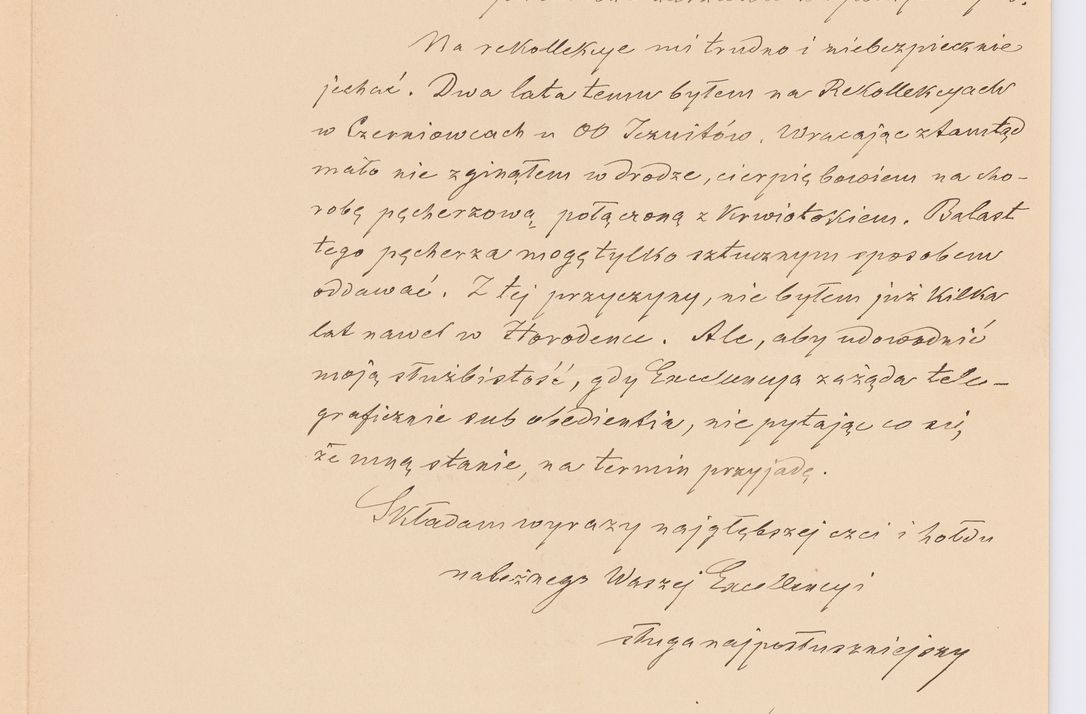 Zdjęcie nr 49 dla obiektu archiwalnego: Listy kierowane do Józefa Bilczewskiego w roku 1906