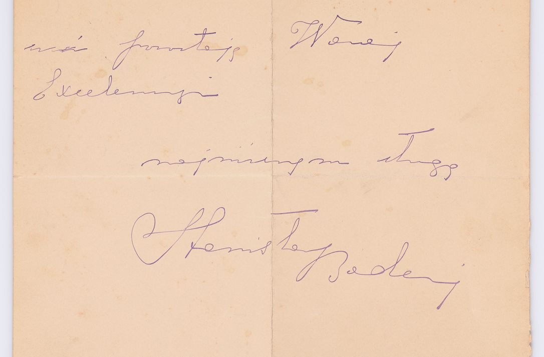 Zdjęcie nr 38 dla obiektu archiwalnego: Listy kierowane do Józefa Bilczewskiego w roku 1906