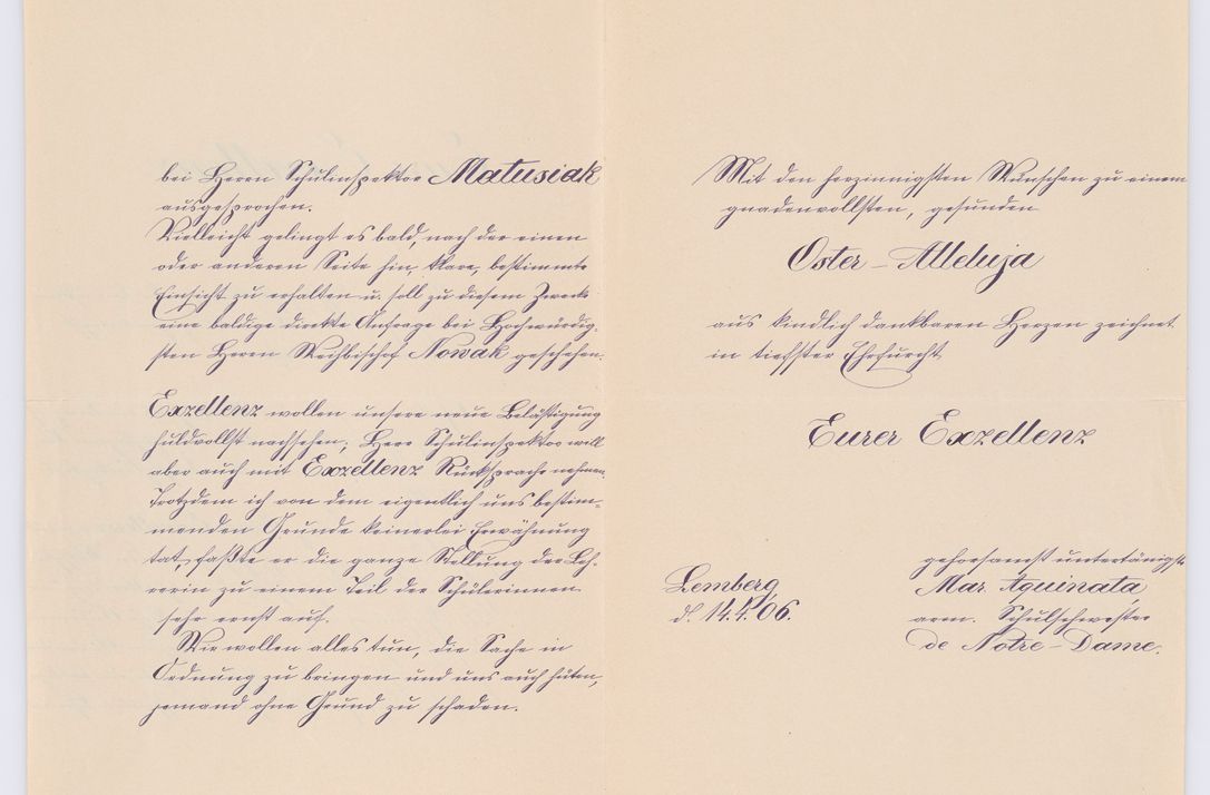 Zdjęcie nr 19 dla obiektu archiwalnego: Listy kierowane do Józefa Bilczewskiego w roku 1906