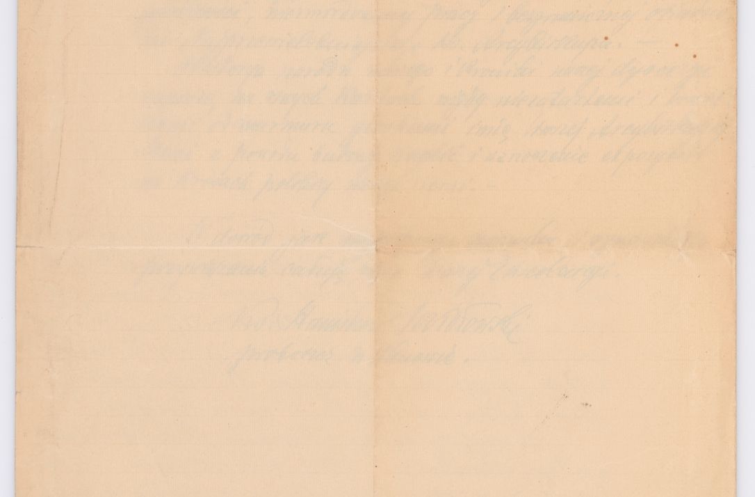 Zdjęcie nr 595 dla obiektu archiwalnego: Listy kierowane do Józefa Bilczewskiego w roku 1906