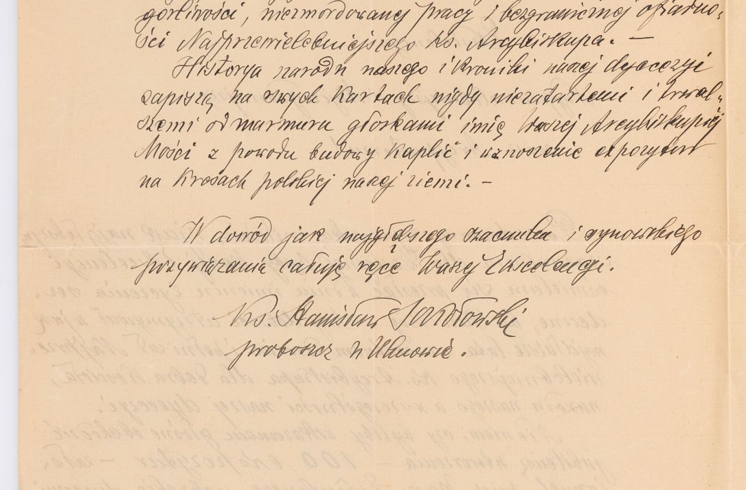 Zdjęcie nr 593 dla obiektu archiwalnego: Listy kierowane do Józefa Bilczewskiego w roku 1906