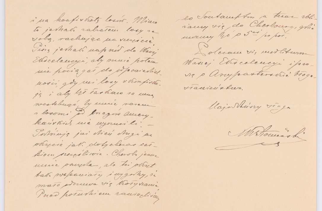 Zdjęcie nr 586 dla obiektu archiwalnego: Listy kierowane do Józefa Bilczewskiego w roku 1906