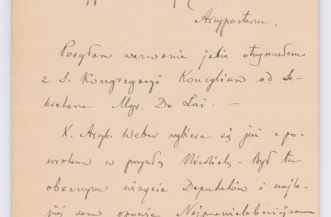 Zdjęcie nr 579 dla obiektu archiwalnego: Listy kierowane do Józefa Bilczewskiego w roku 1906