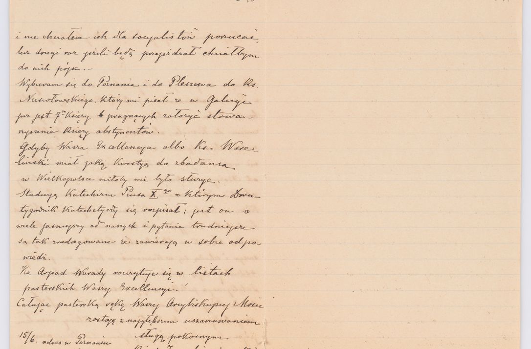 Zdjęcie nr 560 dla obiektu archiwalnego: Listy kierowane do Józefa Bilczewskiego w roku 1906