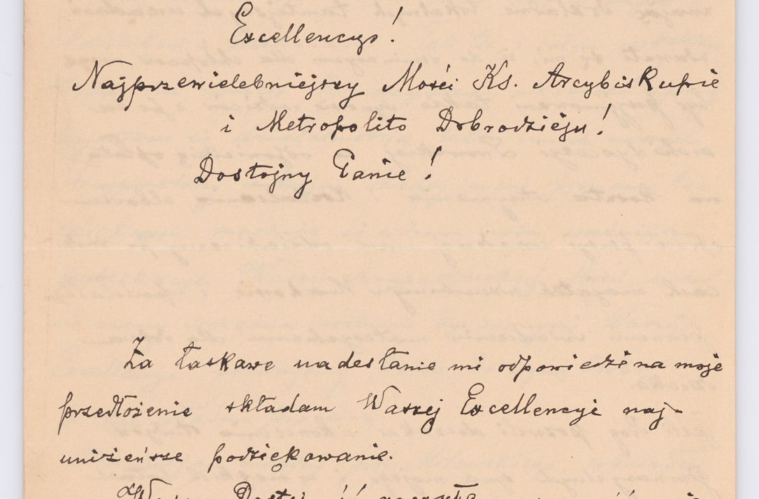 Zdjęcie nr 544 dla obiektu archiwalnego: Listy kierowane do Józefa Bilczewskiego w roku 1906