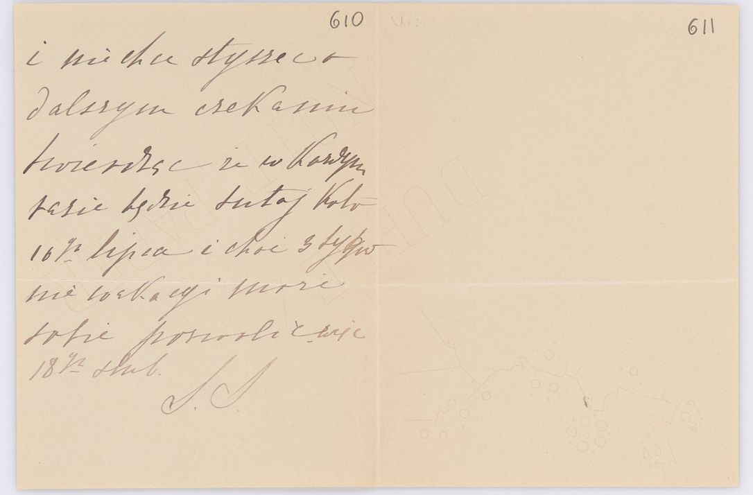 Zdjęcie nr 536 dla obiektu archiwalnego: Listy kierowane do Józefa Bilczewskiego w roku 1906