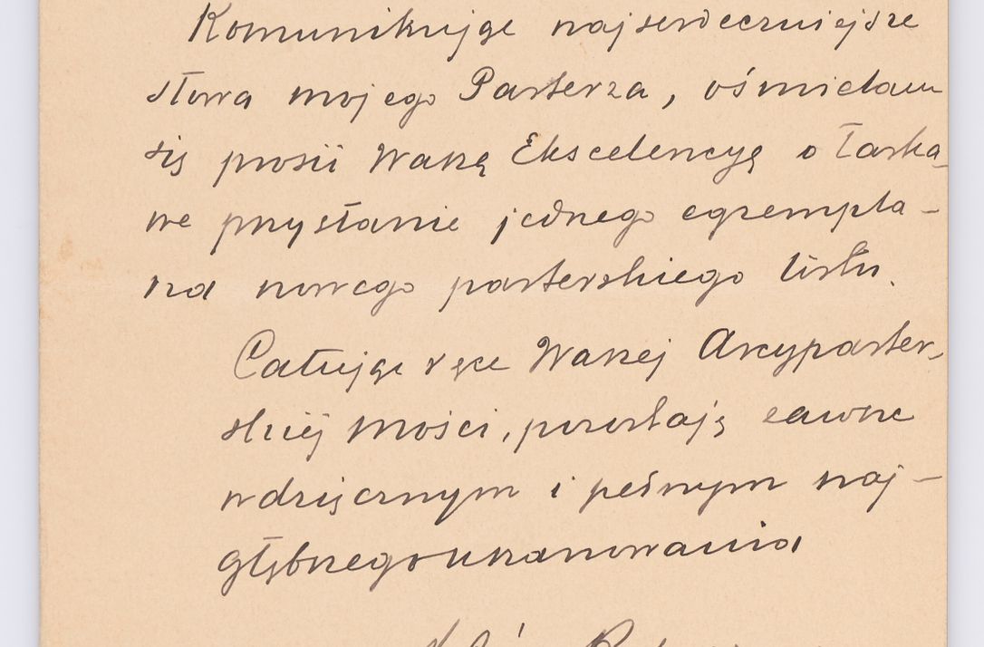 Zdjęcie nr 506 dla obiektu archiwalnego: Listy kierowane do Józefa Bilczewskiego w roku 1906