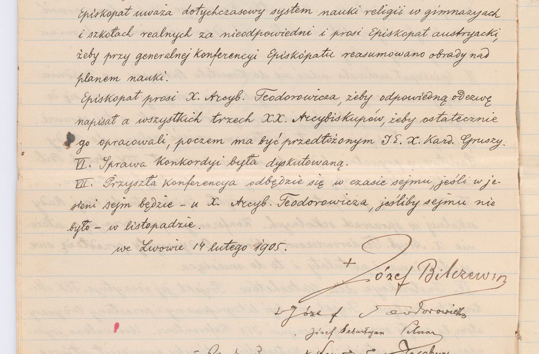 Zdjęcie nr 498 dla obiektu archiwalnego: Listy kierowane do Józefa Bilczewskiego w roku 1906