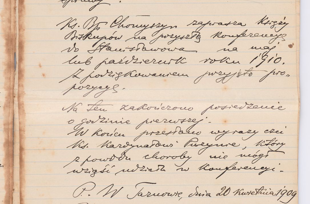 Zdjęcie nr 491 dla obiektu archiwalnego: Listy kierowane do Józefa Bilczewskiego w roku 1906