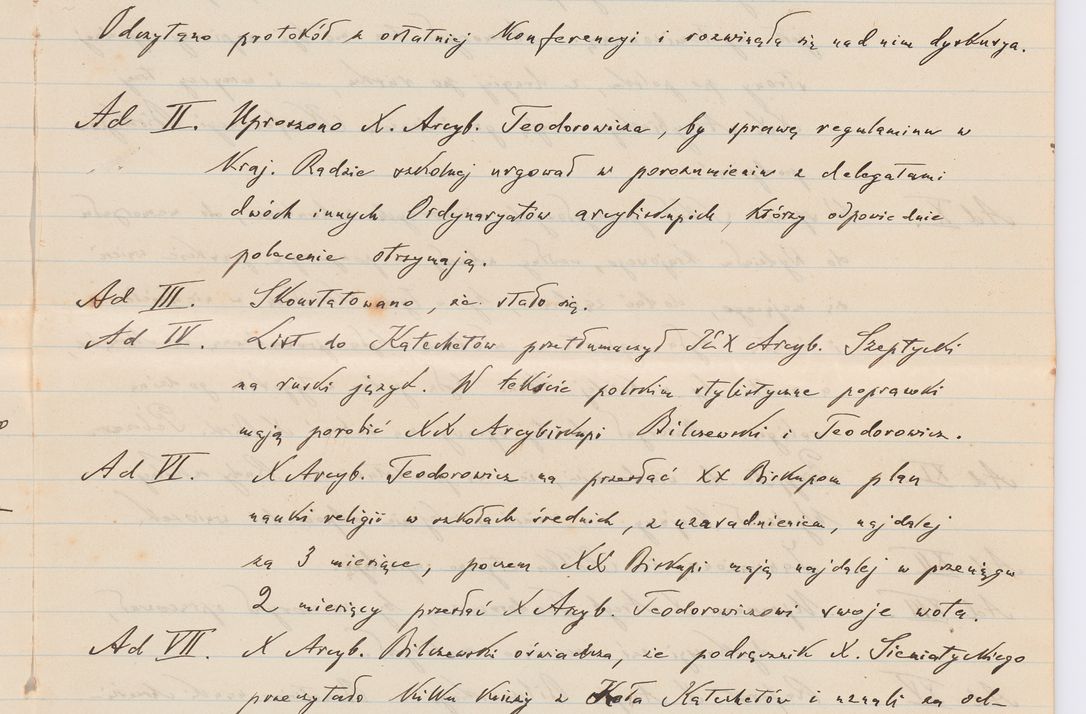 Zdjęcie nr 479 dla obiektu archiwalnego: Listy kierowane do Józefa Bilczewskiego w roku 1906