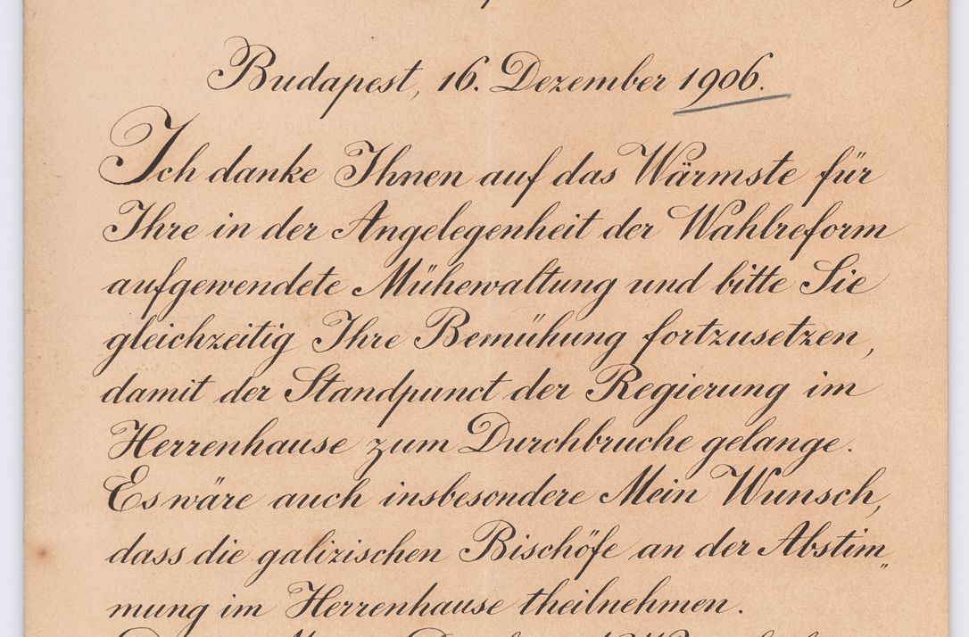 Zdjęcie nr 465 dla obiektu archiwalnego: Listy kierowane do Józefa Bilczewskiego w roku 1906