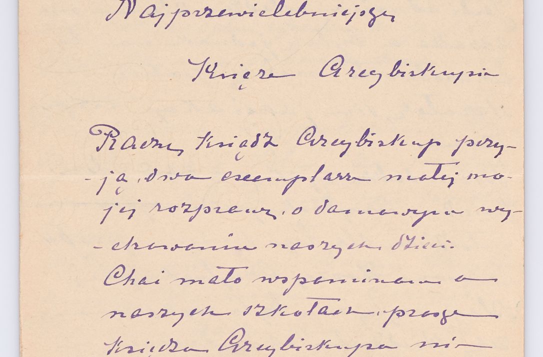 Zdjęcie nr 462 dla obiektu archiwalnego: Listy kierowane do Józefa Bilczewskiego w roku 1906