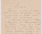 Zdjęcie nr 447 dla obiektu archiwalnego: Listy kierowane do Józefa Bilczewskiego w roku 1906