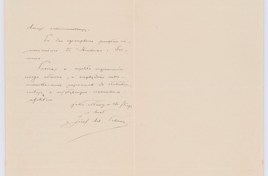 Zdjęcie nr 439 dla obiektu archiwalnego: Listy kierowane do Józefa Bilczewskiego w roku 1906