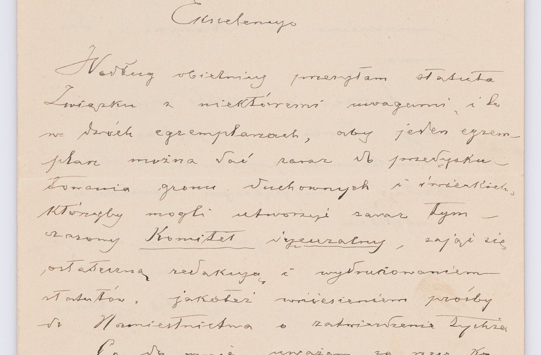 Zdjęcie nr 438 dla obiektu archiwalnego: Listy kierowane do Józefa Bilczewskiego w roku 1906