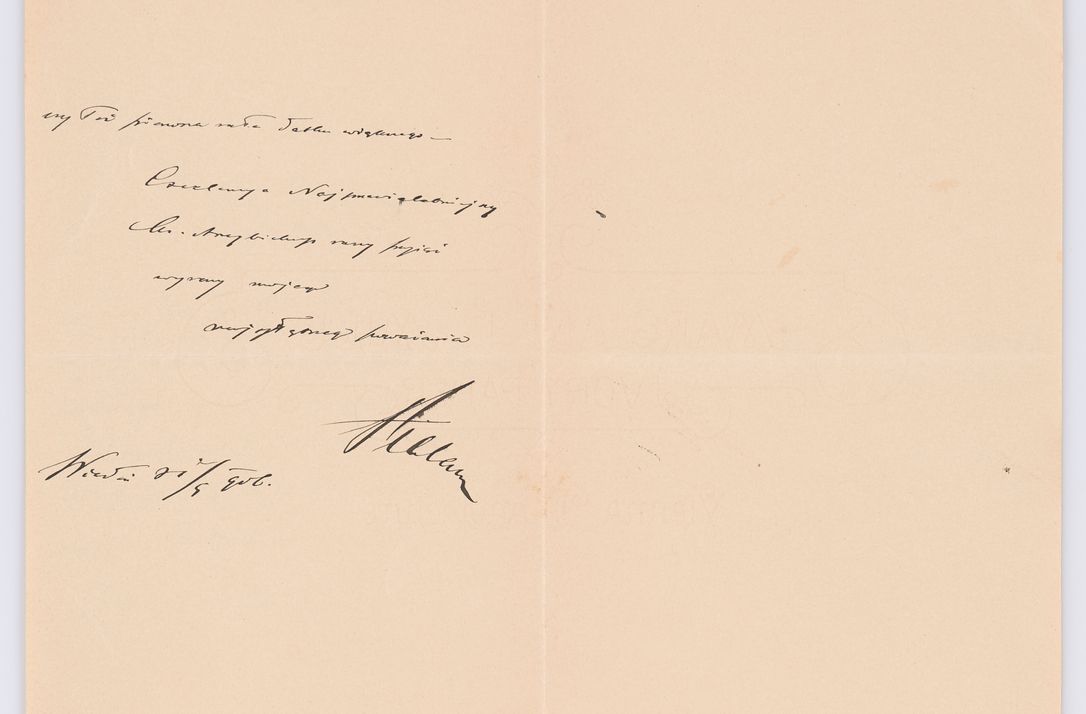 Zdjęcie nr 436 dla obiektu archiwalnego: Listy kierowane do Józefa Bilczewskiego w roku 1906