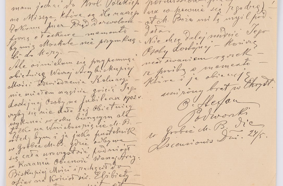 Zdjęcie nr 422 dla obiektu archiwalnego: Listy kierowane do Józefa Bilczewskiego w roku 1906