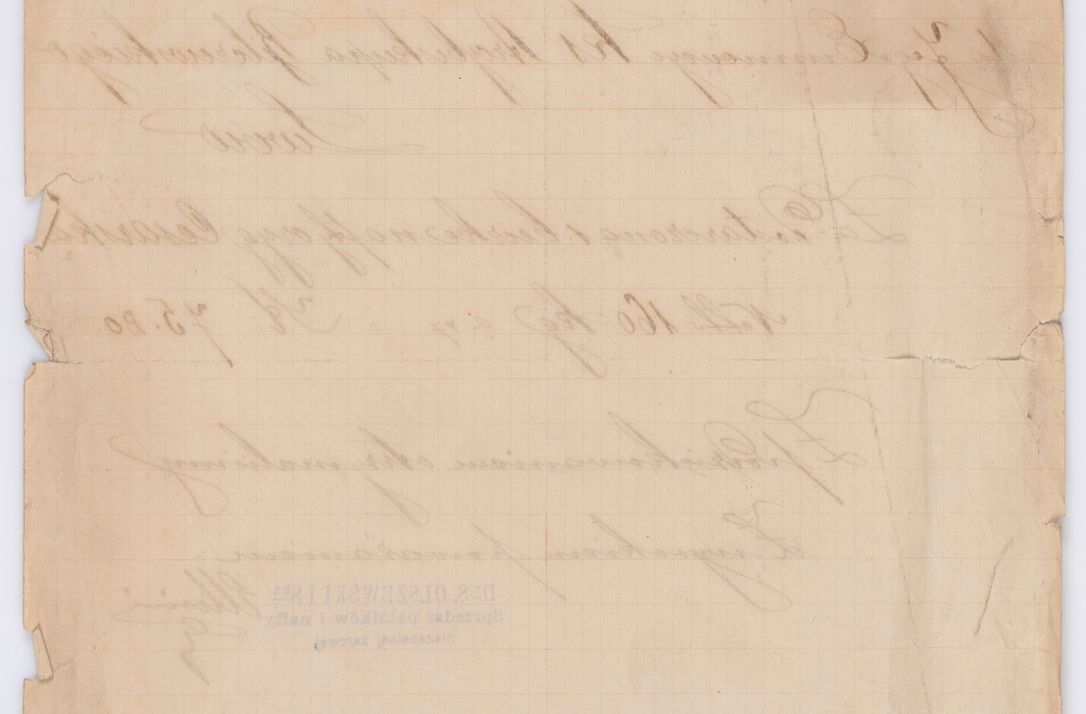 Zdjęcie nr 420 dla obiektu archiwalnego: Listy kierowane do Józefa Bilczewskiego w roku 1906