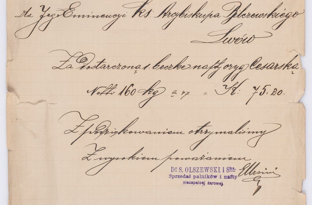 Zdjęcie nr 419 dla obiektu archiwalnego: Listy kierowane do Józefa Bilczewskiego w roku 1906