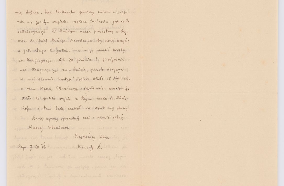 Zdjęcie nr 379 dla obiektu archiwalnego: Listy kierowane do Józefa Bilczewskiego w roku 1906