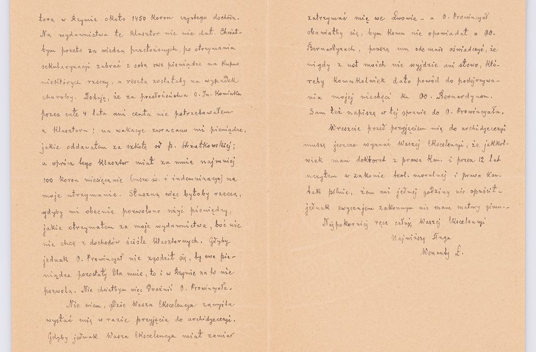 Zdjęcie nr 376 dla obiektu archiwalnego: Listy kierowane do Józefa Bilczewskiego w roku 1906