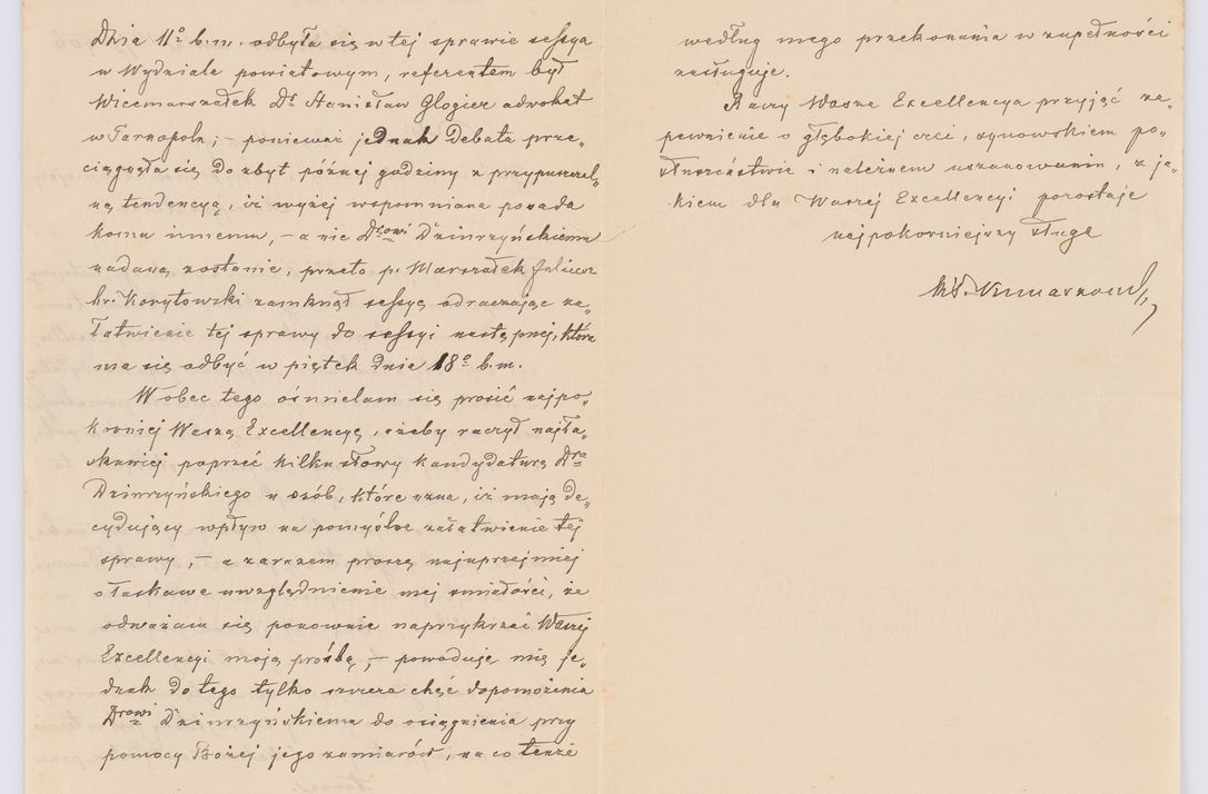 Zdjęcie nr 359 dla obiektu archiwalnego: Listy kierowane do Józefa Bilczewskiego w roku 1906