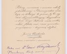 Zdjęcie nr 307 dla obiektu archiwalnego: Listy kierowane do Józefa Bilczewskiego w roku 1906