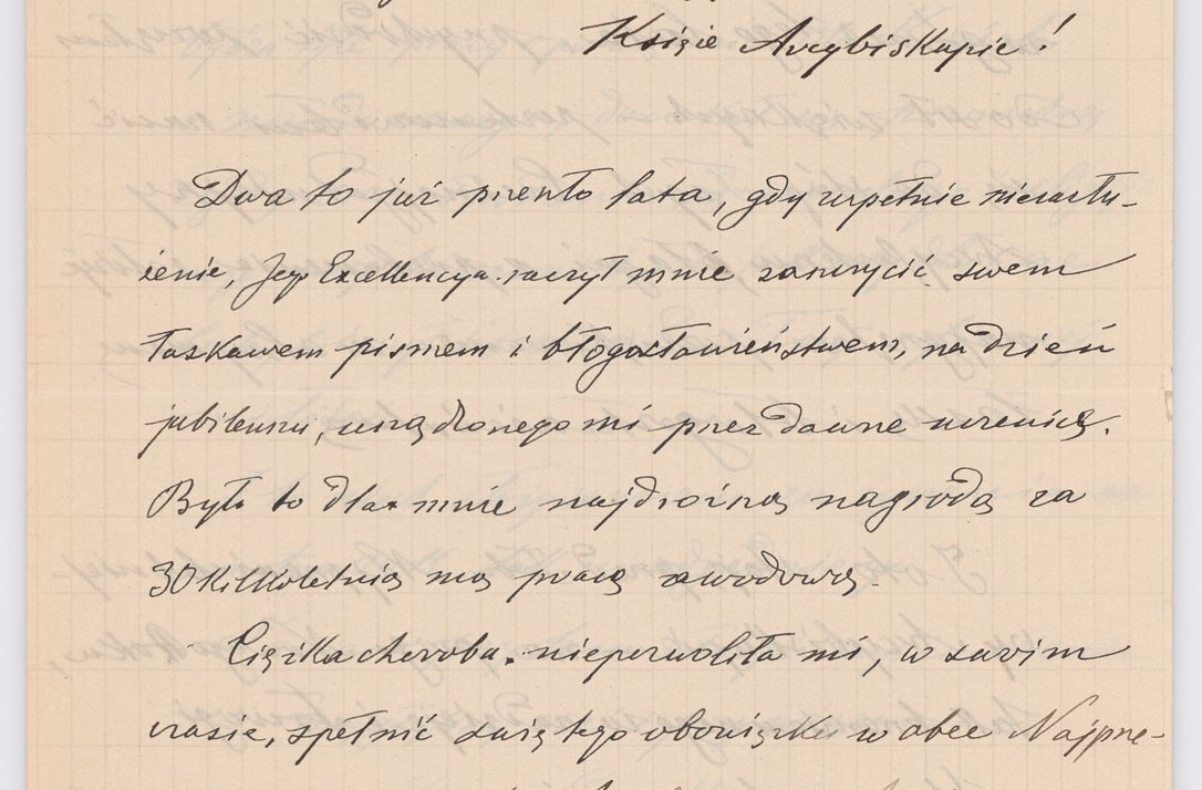 Zdjęcie nr 752 dla obiektu archiwalnego: Listy kierowane do Józefa Bilczewskiego w roku 1906