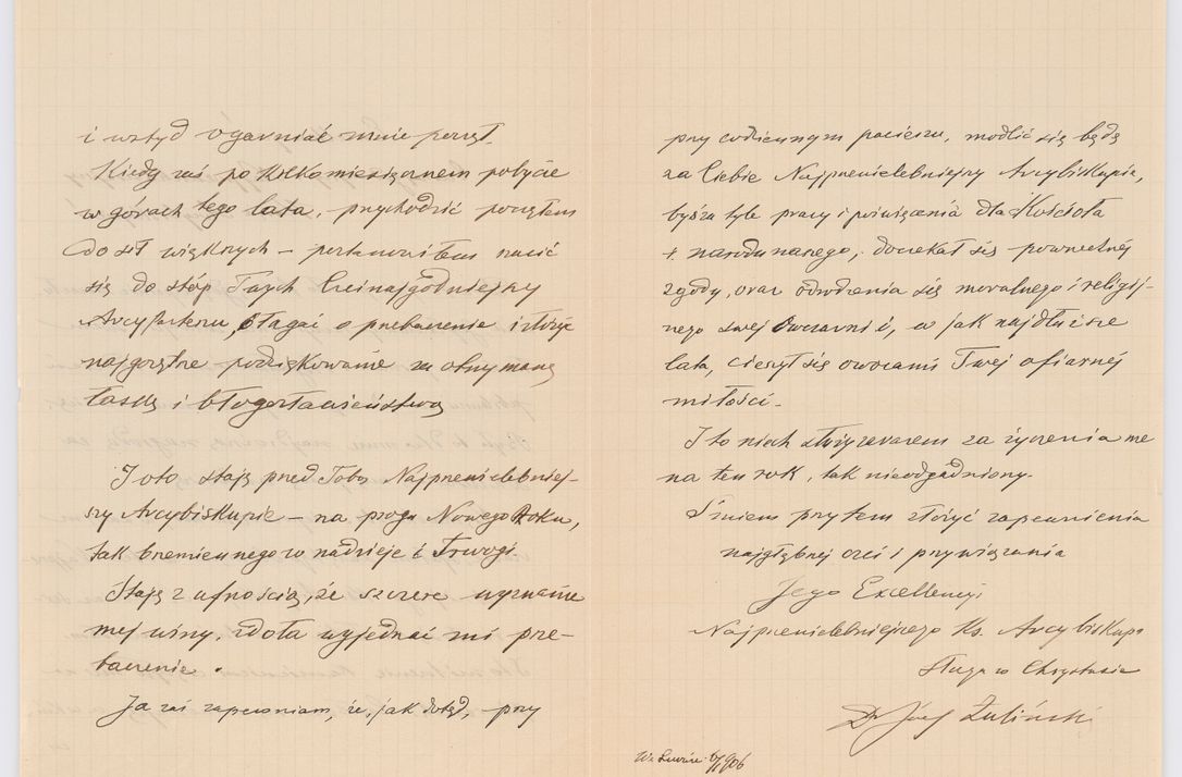 Zdjęcie nr 753 dla obiektu archiwalnego: Listy kierowane do Józefa Bilczewskiego w roku 1906