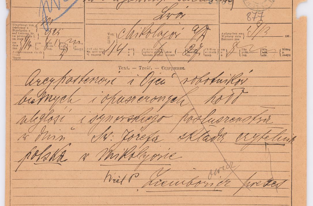 Zdjęcie nr 748 dla obiektu archiwalnego: Listy kierowane do Józefa Bilczewskiego w roku 1906