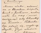 Zdjęcie nr 736 dla obiektu archiwalnego: Listy kierowane do Józefa Bilczewskiego w roku 1906