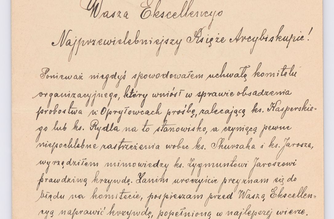 Zdjęcie nr 733 dla obiektu archiwalnego: Listy kierowane do Józefa Bilczewskiego w roku 1906