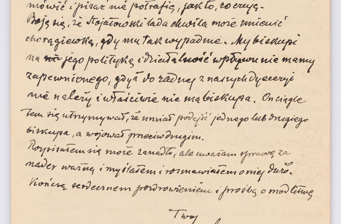 Zdjęcie nr 721 dla obiektu archiwalnego: Listy kierowane do Józefa Bilczewskiego w roku 1906