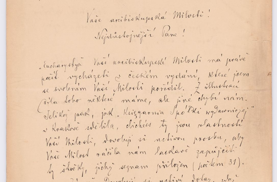 Zdjęcie nr 695 dla obiektu archiwalnego: Listy kierowane do Józefa Bilczewskiego w roku 1906