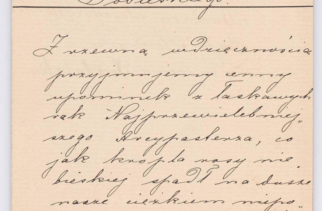 Zdjęcie nr 646 dla obiektu archiwalnego: Listy kierowane do Józefa Bilczewskiego w roku 1906