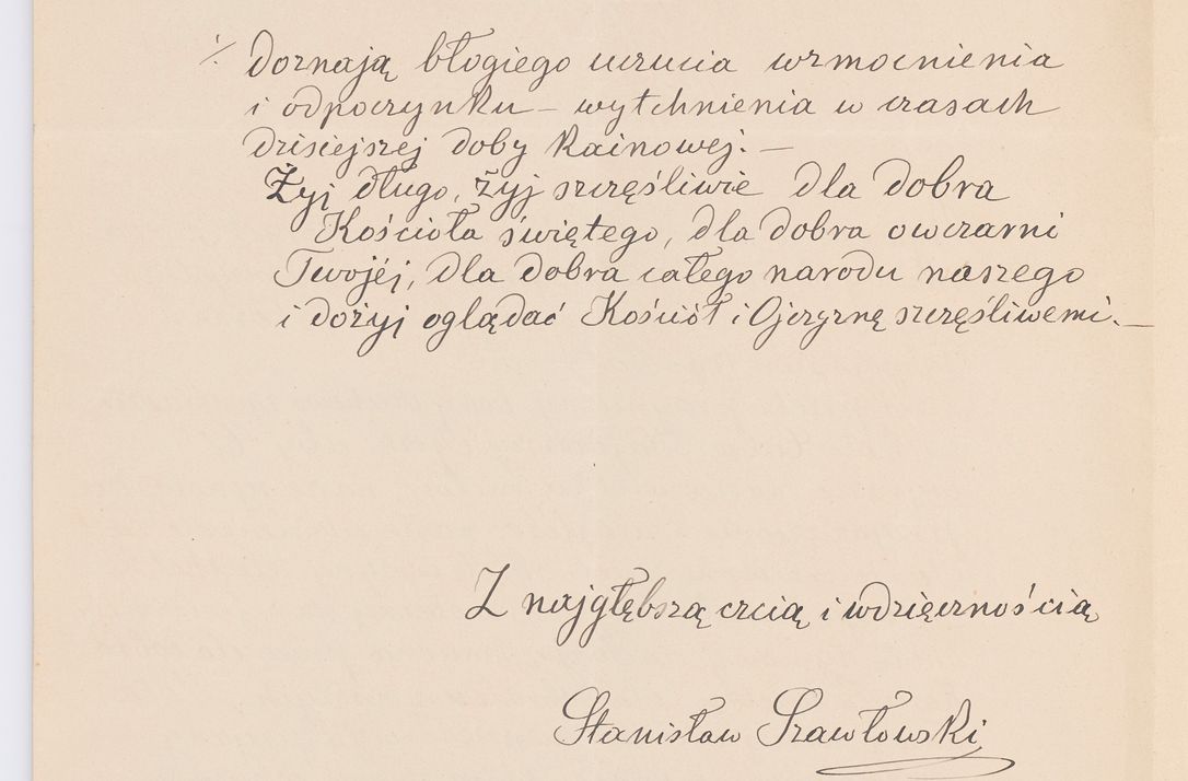 Zdjęcie nr 624 dla obiektu archiwalnego: Listy kierowane do Józefa Bilczewskiego w roku 1906
