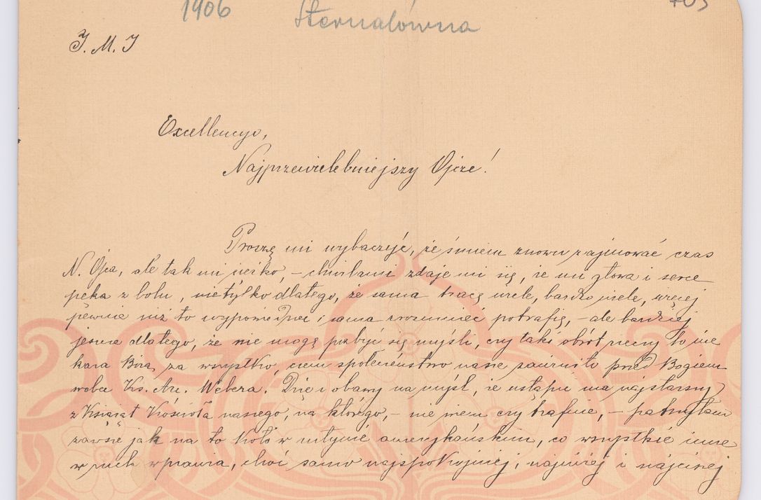Zdjęcie nr 612 dla obiektu archiwalnego: Listy kierowane do Józefa Bilczewskiego w roku 1906