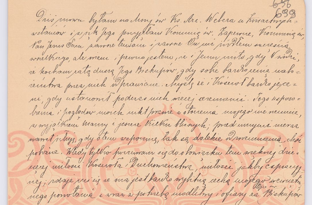 Zdjęcie nr 609 dla obiektu archiwalnego: Listy kierowane do Józefa Bilczewskiego w roku 1906