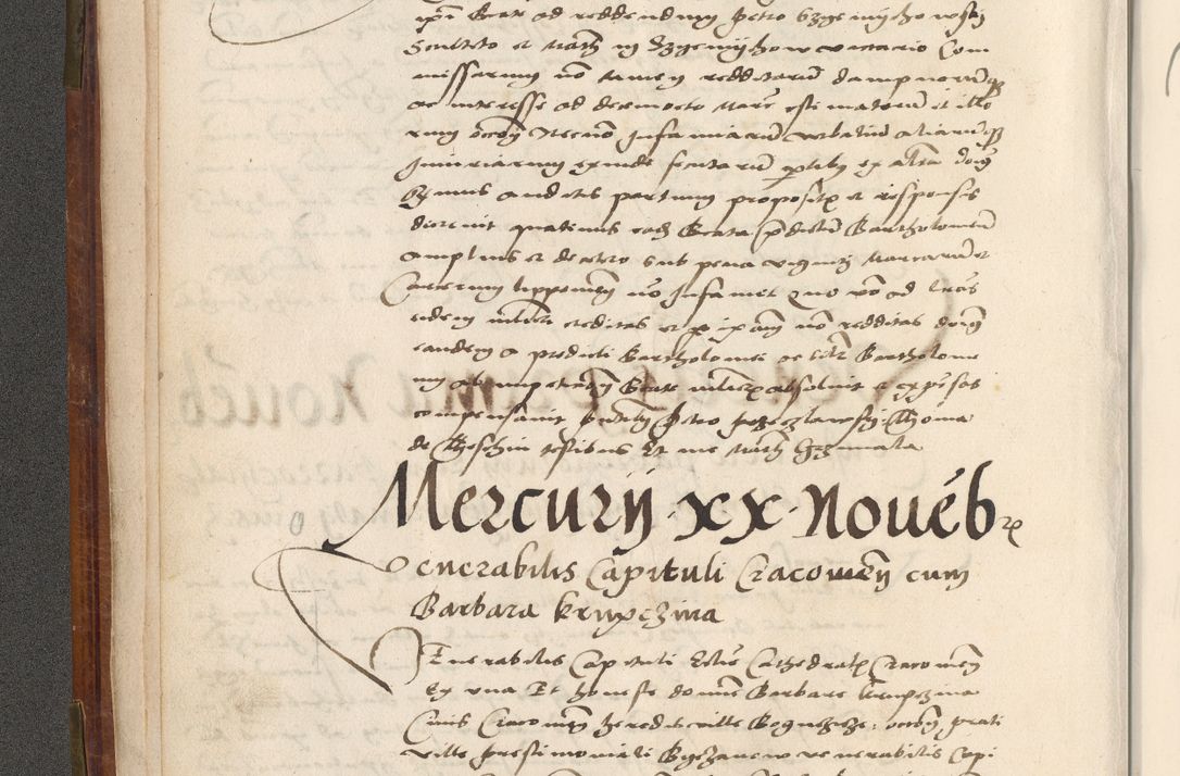 Zdjęcie nr 15 dla obiektu archiwalnego: Volumen (Pri)mum Actorum R(evere)nd(i)s(s)imi in Christo Patris D(omi)ni Petri de Gamratis Episcopi Cracoviensis a die prima mensis Novembris Anni 1539vi ad finem eiusdem anni et successive per annos 1539num et 1540mum