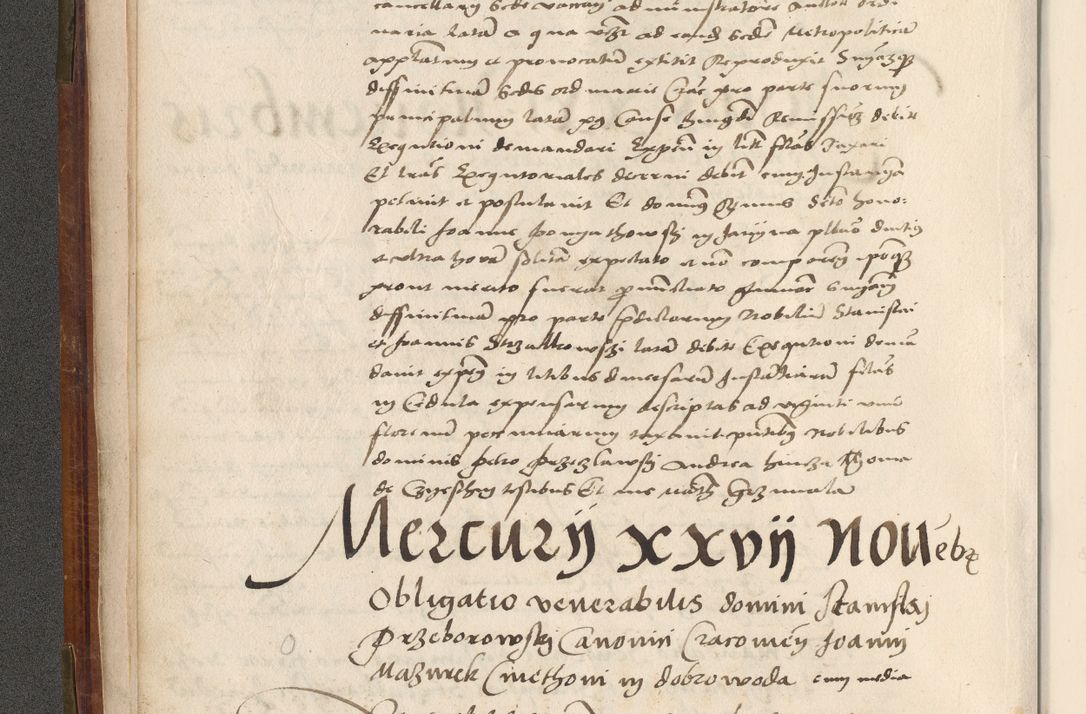 Zdjęcie nr 17 dla obiektu archiwalnego: Volumen (Pri)mum Actorum R(evere)nd(i)s(s)imi in Christo Patris D(omi)ni Petri de Gamratis Episcopi Cracoviensis a die prima mensis Novembris Anni 1539vi ad finem eiusdem anni et successive per annos 1539num et 1540mum