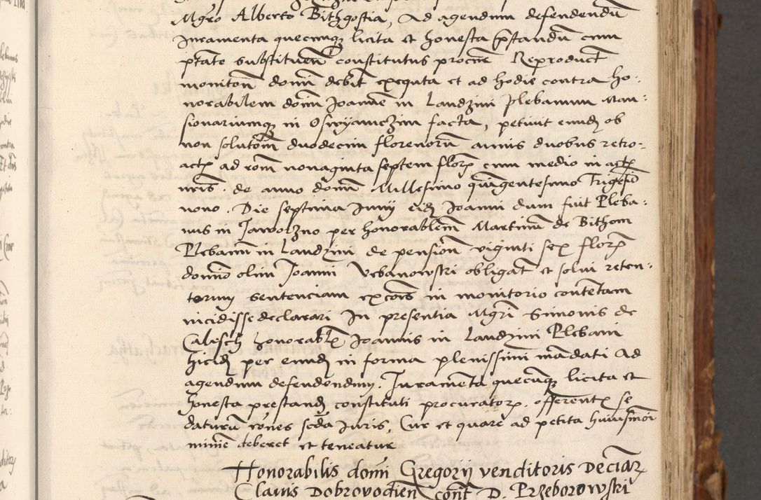 Zdjęcie nr 32 dla obiektu archiwalnego: Volumen (Pri)mum Actorum R(evere)nd(i)s(s)imi in Christo Patris D(omi)ni Petri de Gamratis Episcopi Cracoviensis a die prima mensis Novembris Anni 1539vi ad finem eiusdem anni et successive per annos 1539num et 1540mum