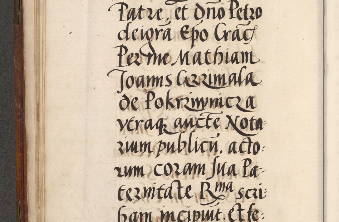 Zdjęcie nr 39 dla obiektu archiwalnego: Volumen (Pri)mum Actorum R(evere)nd(i)s(s)imi in Christo Patris D(omi)ni Petri de Gamratis Episcopi Cracoviensis a die prima mensis Novembris Anni 1539vi ad finem eiusdem anni et successive per annos 1539num et 1540mum