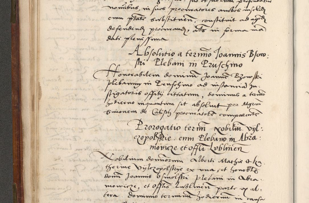 Zdjęcie nr 41 dla obiektu archiwalnego: Volumen (Pri)mum Actorum R(evere)nd(i)s(s)imi in Christo Patris D(omi)ni Petri de Gamratis Episcopi Cracoviensis a die prima mensis Novembris Anni 1539vi ad finem eiusdem anni et successive per annos 1539num et 1540mum