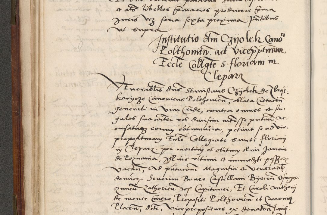 Zdjęcie nr 45 dla obiektu archiwalnego: Volumen (Pri)mum Actorum R(evere)nd(i)s(s)imi in Christo Patris D(omi)ni Petri de Gamratis Episcopi Cracoviensis a die prima mensis Novembris Anni 1539vi ad finem eiusdem anni et successive per annos 1539num et 1540mum