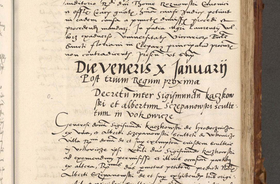 Zdjęcie nr 52 dla obiektu archiwalnego: Volumen (Pri)mum Actorum R(evere)nd(i)s(s)imi in Christo Patris D(omi)ni Petri de Gamratis Episcopi Cracoviensis a die prima mensis Novembris Anni 1539vi ad finem eiusdem anni et successive per annos 1539num et 1540mum